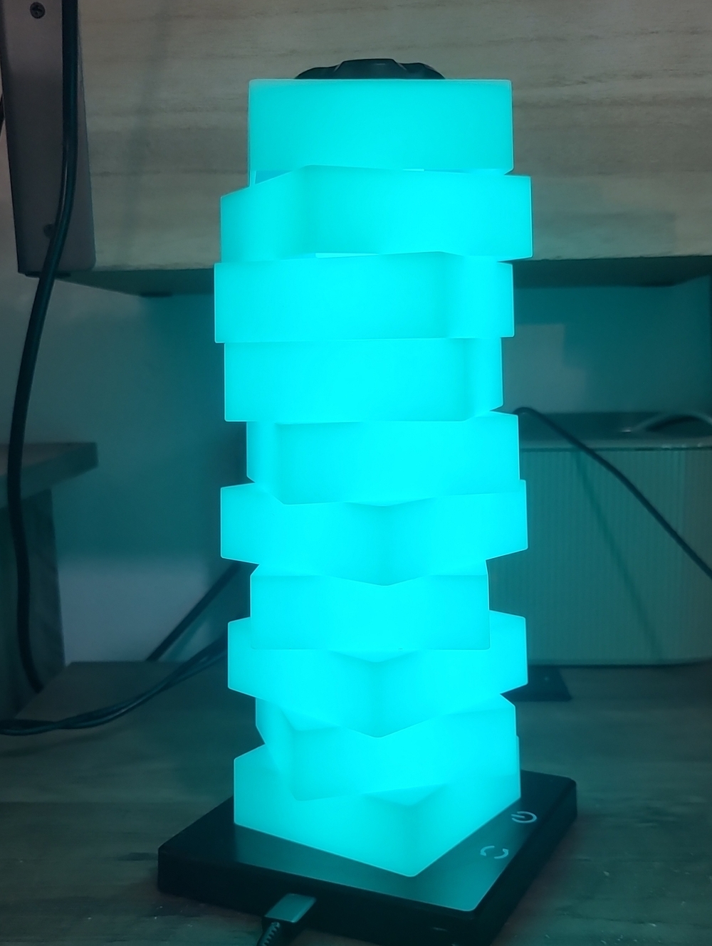 ποΈβ°οΈMulti Color Modern Stack-Style Table Lamp
